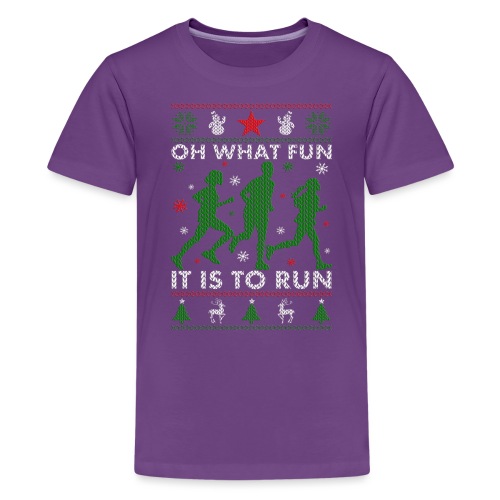 Oh What Fun It Is To Run - Kids' Premium T-Shirt