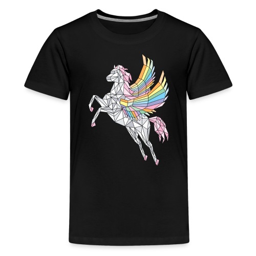 Geometric Pegasus (rainbow) - Kids' Premium T-Shirt