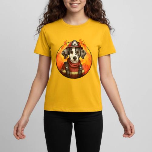 Dog Firefighter - Kids' Premium T-Shirt