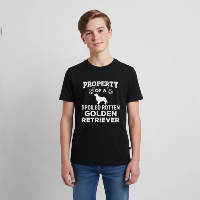 Property Of A Spoiled Rotten Golden Retriever Cool