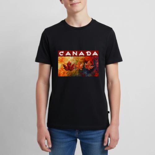 Painted Canada Leaves - Kids' Premium T-Shirt