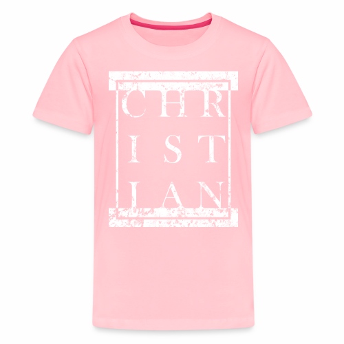 CHRISTIAN Religion - Grunge Block Box Gift Ideas - Kids' Premium T-Shirt