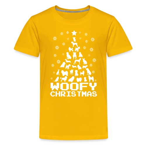 Woofy Christmas Tree - Kids' Premium T-Shirt