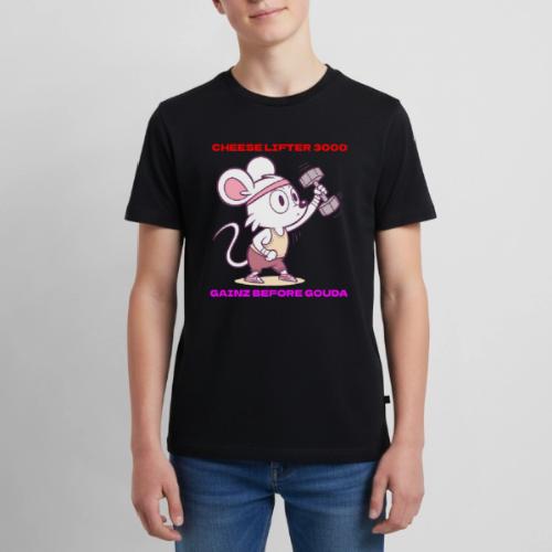 Cheese Lifter 3000 | Funny Gym Rat Mouse tshirt - Kids' Premium T-Shirt