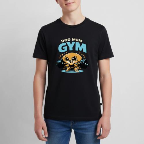 Chibi Dog Gym Workout - Kids' Premium T-Shirt