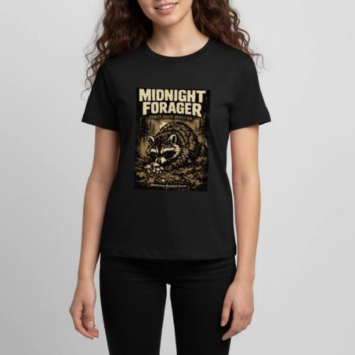 Midnight Forager Raccoon Mushroom Hunter - Kids' Premium T-Shirt