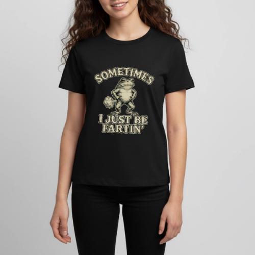 Sometimes I Just Be Fartin Funny Frog Shirt - Kids' Premium T-Shirt