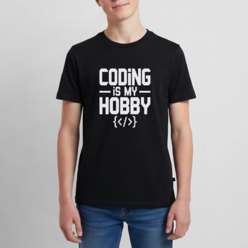 Coding Is My Hobby Typography - Kids' Premium T-Shirt