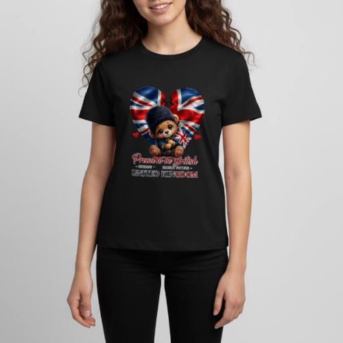 Proud to Be British Teddy Bear UK Patriot Gift - Kids' Premium T-Shirt