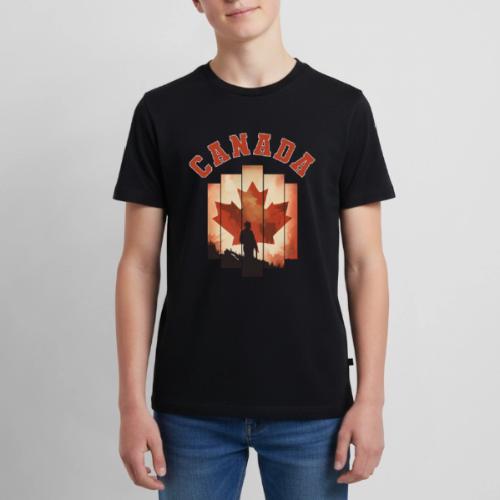 Proud Canadian Shadow - Kids' Premium T-Shirt