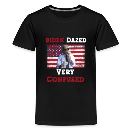 4th July Biden Dazed Very Confused Funny politic - Kids' Premium T-Shirt