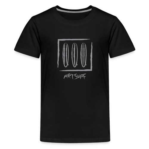213 ArtSurf© Logo in Grey for Dark Background Swag - Kids' Premium T-Shirt
