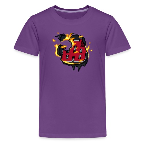 BAB Logo on FIRE! - Kids' Premium T-Shirt