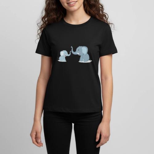 Father and Baby Son Elephant - Kids' Premium T-Shirt