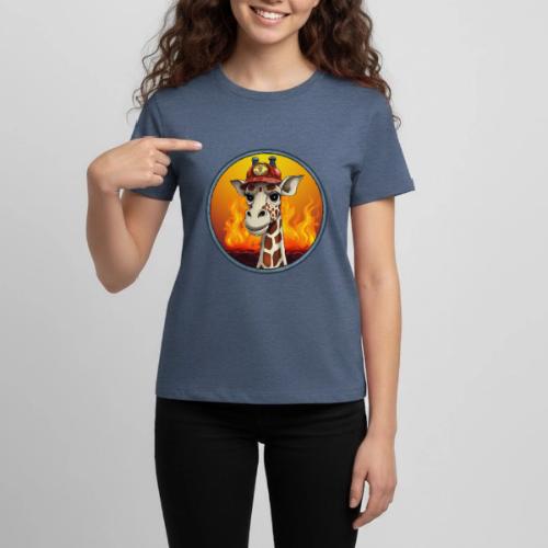 Giraffe Firefighter - Kids' Premium T-Shirt