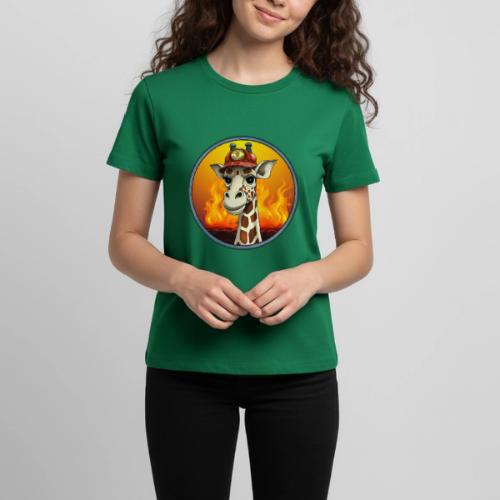 Giraffe Firefighter - Kids' Premium T-Shirt
