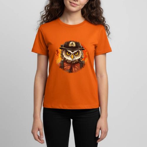 Owl Firefighter - Kids' Premium T-Shirt