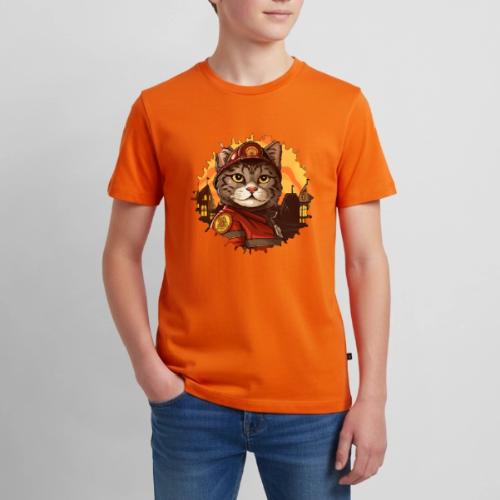 Firefighter cat - Kids' Premium T-Shirt