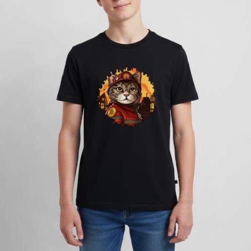 Firefighter cat - Kids' Premium T-Shirt