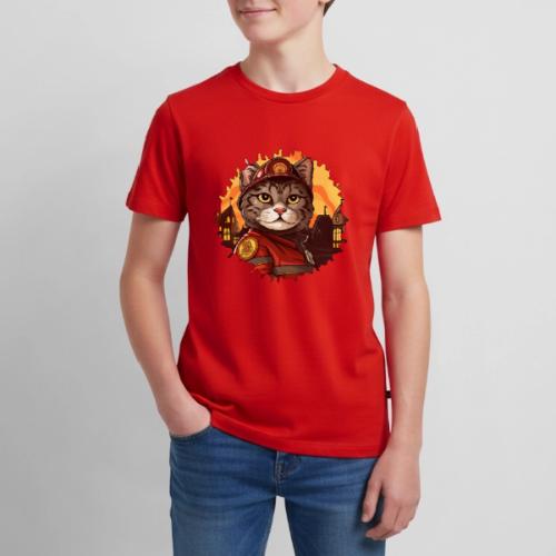 Firefighter cat - Kids' Premium T-Shirt