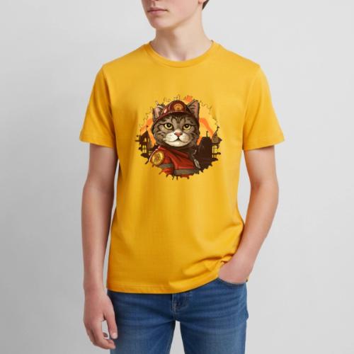 Firefighter cat - Kids' Premium T-Shirt