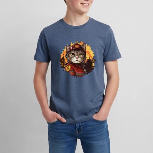 Firefighter cat - Kids' Premium T-Shirt