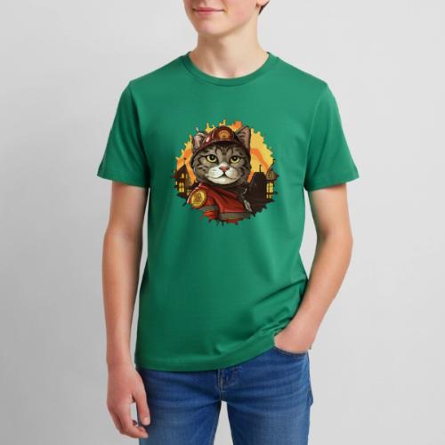 Firefighter cat - Kids' Premium T-Shirt