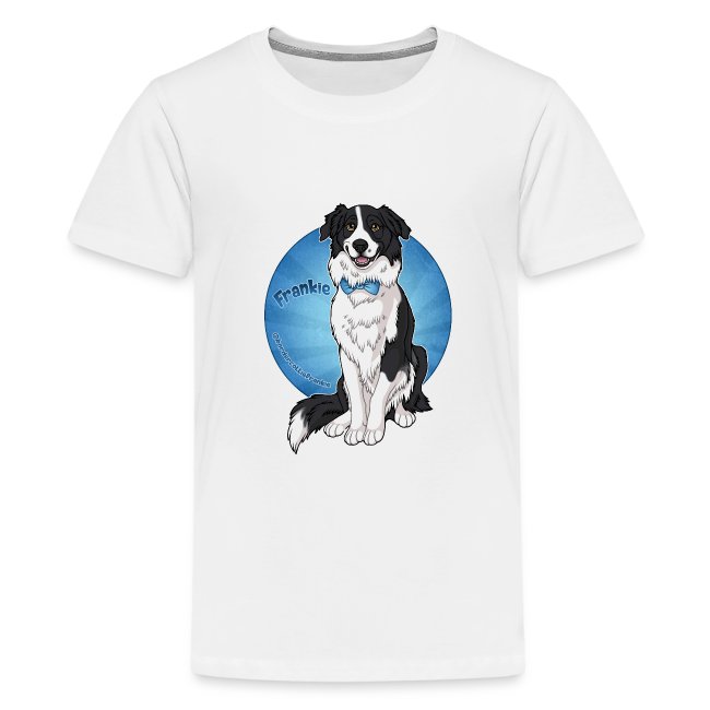 Border Collie Frankie Full Colour With Name