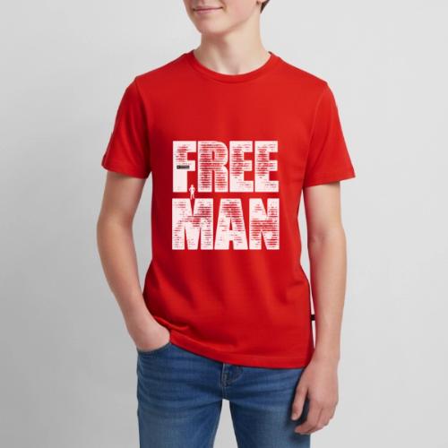 FREE MAN - White Graphic - Kids' Premium T-Shirt
