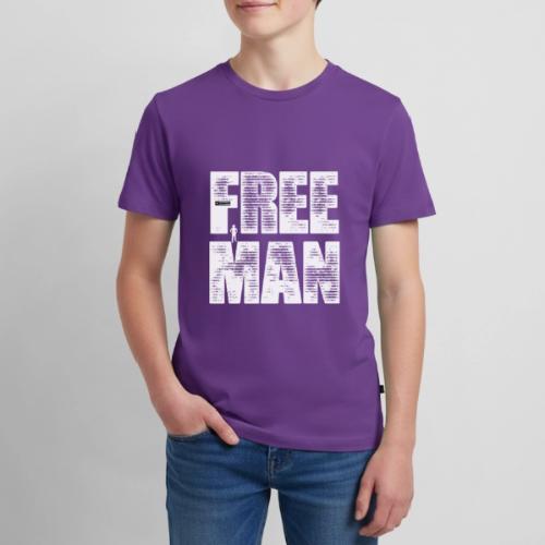 FREE MAN - White Graphic - Kids' Premium T-Shirt