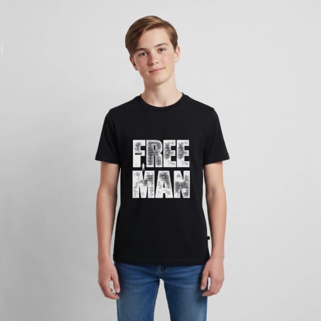 FREE MAN - White Graphic