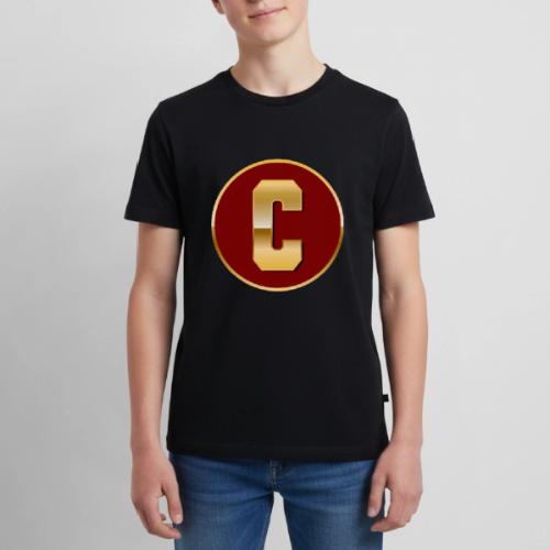 Letter C – Capital Varsity Alphabet Monogram - Kids' Premium T-Shirt