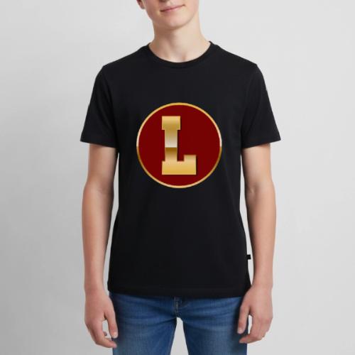 Letter L – Capital Varsity Alphabet Monogram - Kids' Premium T-Shirt