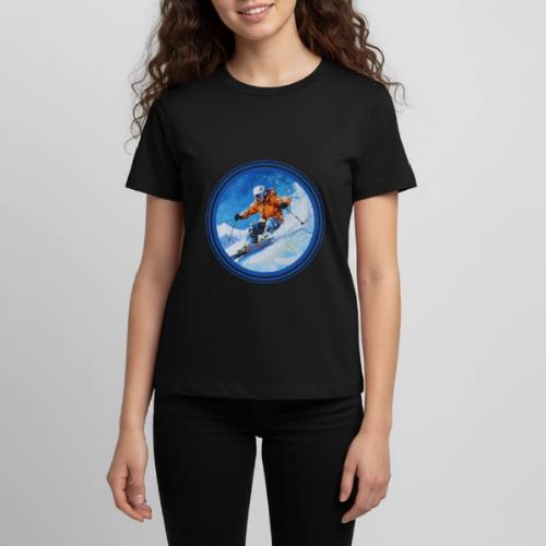 Skiing: On the Edge - Kids' Premium T-Shirt