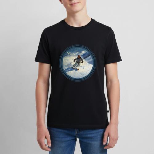 Skiing Power Moves - Kids' Premium T-Shirt