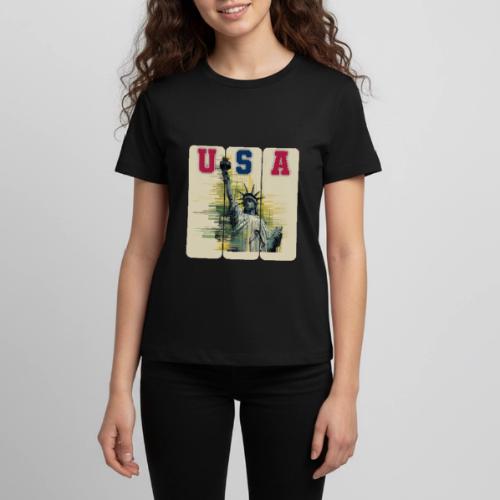 Art illustration of the Statue of Liberty - Kids' Premium T-Shirt
