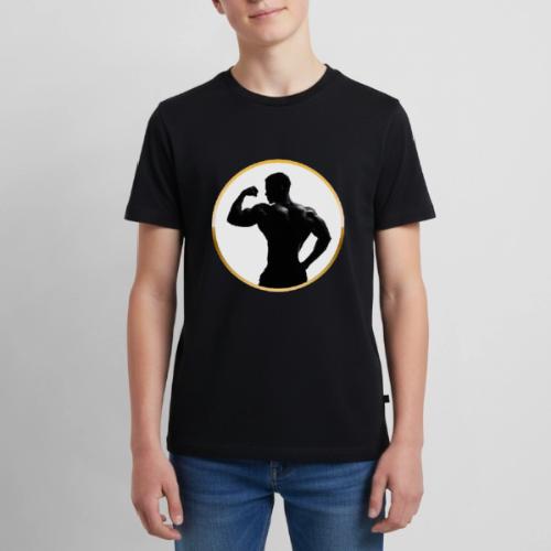 Bodybuilder: Classic Flex Emblem - Kids' Premium T-Shirt