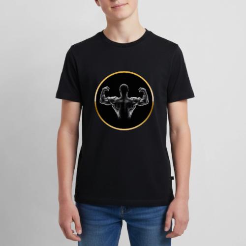Bodybuilding: Golden Back Power - Kids' Premium T-Shirt