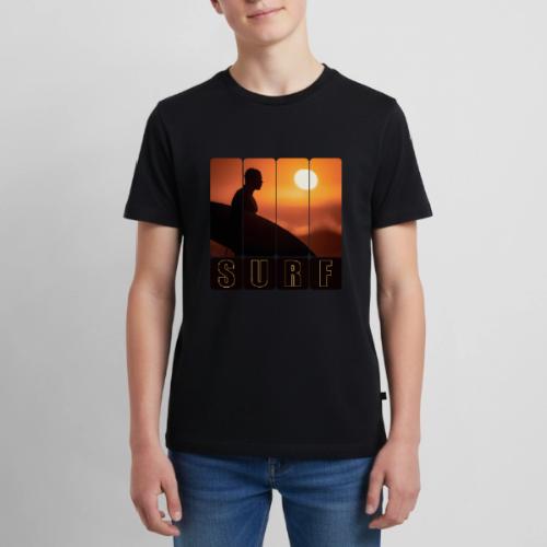Surfing: Sunset Surf Panels - Kids' Premium T-Shirt