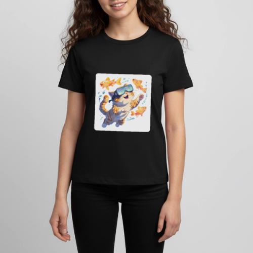 Cat: Neon Paws Adventure - Kids' Premium T-Shirt
