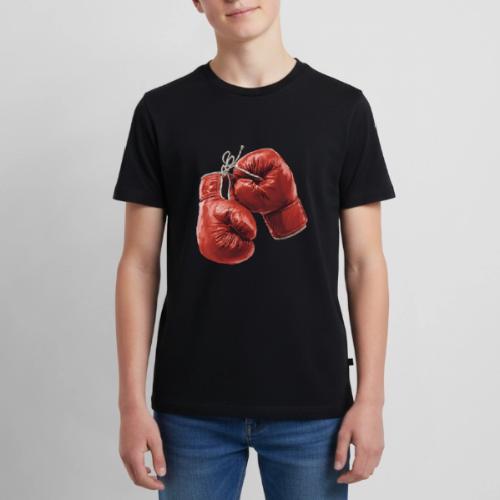 Boxing: Hanging Gloves Icon - Kids' Premium T-Shirt