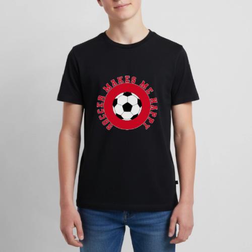 Soccer Makes Me Happy – Football Joy Graphic - Kids' Premium T-Shirt