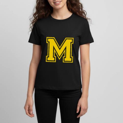 Letter M – Capital Athletic Alphabet Monogram - Kids' Premium T-Shirt
