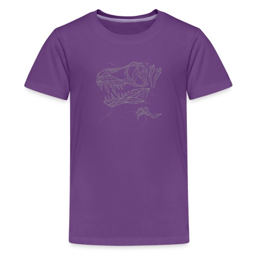 Jurassic Polygons by Beanie Draws - Kids' Premium T-Shirt