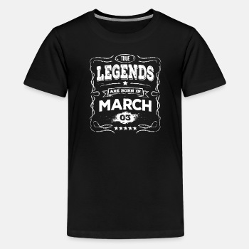 True legends are born in March - Premium T-shirt for kids