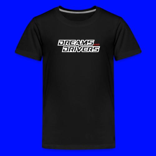 Dreams and Drivers Logo White - Kids' Premium T-Shirt