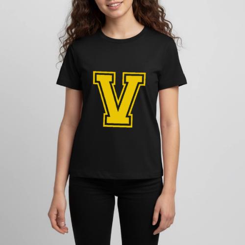 Letter V – Capital Athletic Alphabet Monogram - Kids' Premium T-Shirt