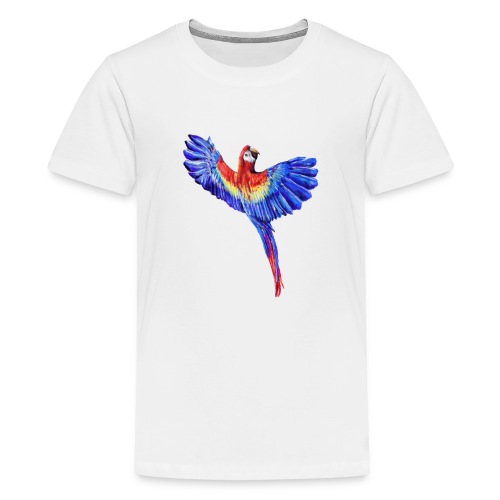 Scarlet macaw parrot - Kids' Premium T-Shirt
