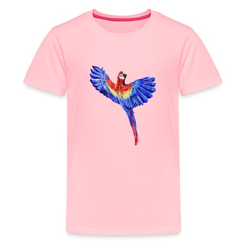 Scarlet macaw parrot - Kids' Premium T-Shirt