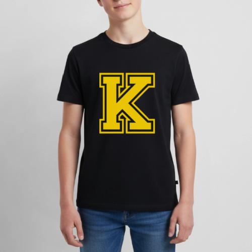 Letter k – Capital Athletic Alphabet Monogram - Kids' Premium T-Shirt